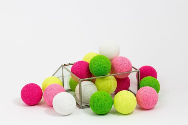Lampki dla dzieci kule Cotton Balls Candy - różne rozmiary