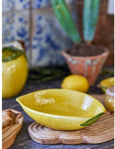 Żółta kamionkowa miska 930 ml Limone – Bloomingville