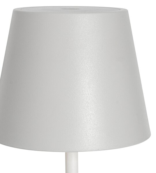 Zestaw 2 lamp stołowych białych ze ściemniaczem i funkcją ładowania - Murdock