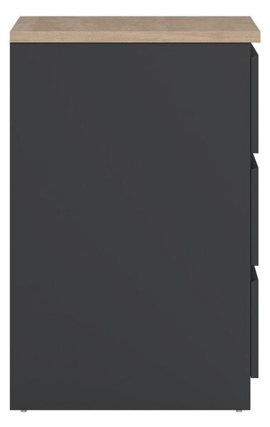 Ciemnoszara komoda 154x76x50 cm Naia – Tvilum
