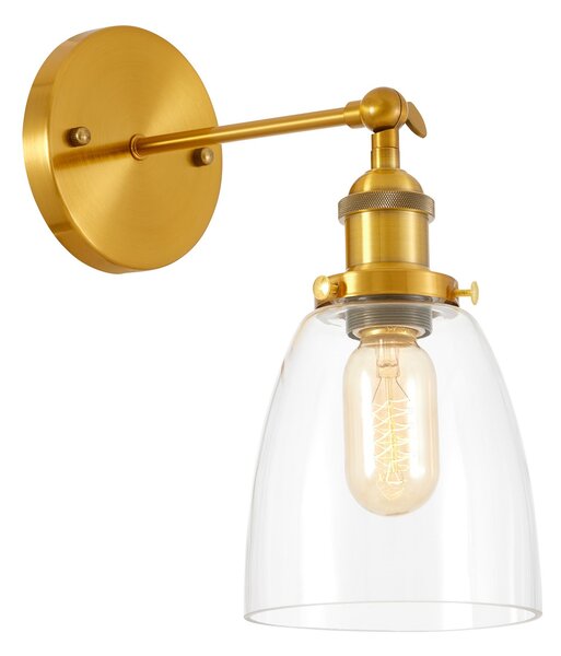 LAMPA ŚCIENNA KINKIET LOFTOWY MOSIĘŻNY FABI