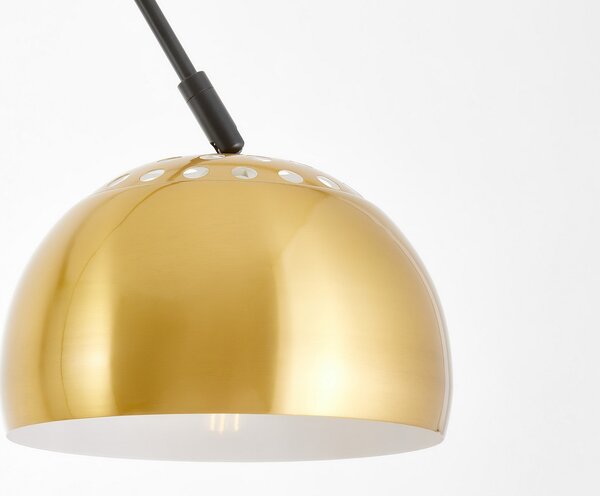 LAMPA STOJĄCA PODŁOGOWA CZARNO-MOSIĘŻNA AZURRO C1