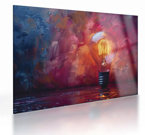 Obraz na szkle - Pomysł (70x50 cm)