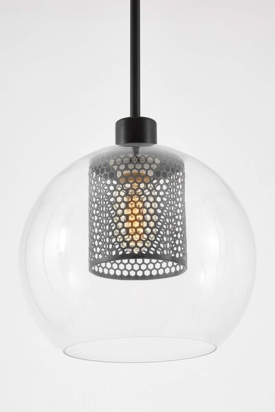 NOWOCZESNA LAMPA WISZĄCA CZARNA NET W1