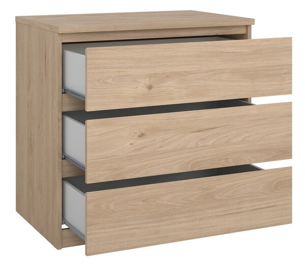 Komoda w dekorze dębu w naturalnym kolorze 77x76x50 cm Naia – Tvilum