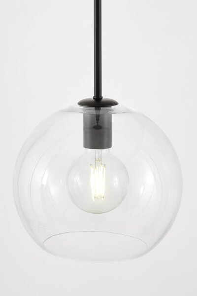 NOWOCZESNA LAMPA WISZĄCA CZARNA HALO W1