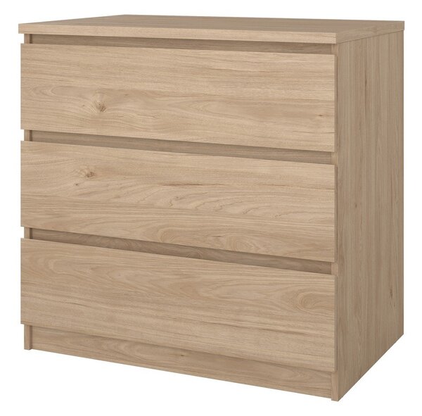Komoda w dekorze dębu w naturalnym kolorze 77x76x50 cm Naia – Tvilum