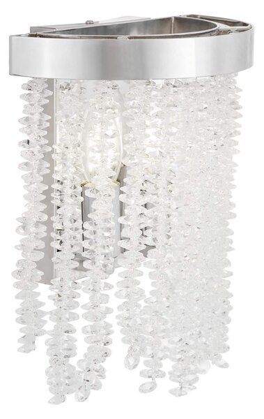 LAMPA ŚCIENNA KINKIET KRYSZTAŁOWY CHROMOWANY BALMENA W2