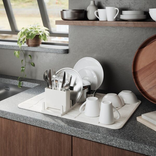 Beżowa plastikowa podkładka do naczyń 61x43 cm Udry – Umbra
