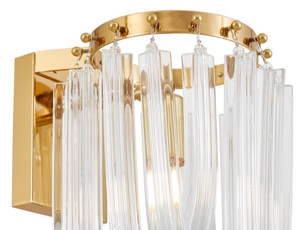 NOWOCZESNA LAMPA ŚCIENNA KINKIET MOSIĘŻNY BOSCONE W2