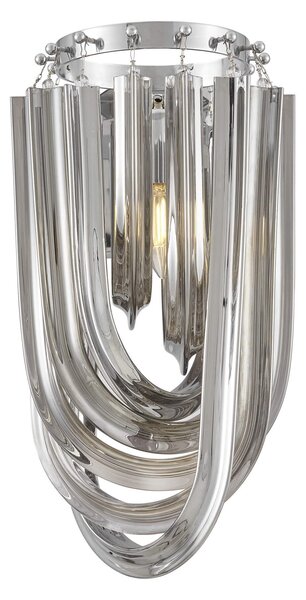 NOWOCZESNA LAMPA ŚCIENNA KINKIET CHROMOWANY BOSCONE W2