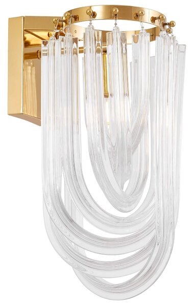 NOWOCZESNA LAMPA ŚCIENNA KINKIET MOSIĘŻNY BOSCONE W2