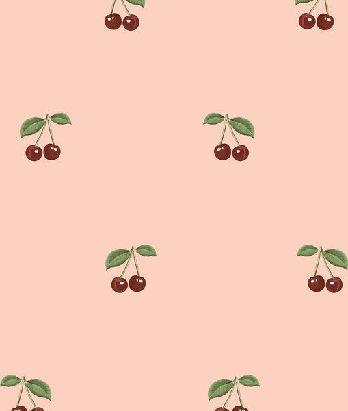 Tapeta do pokoju dla dziecka Little Cherries