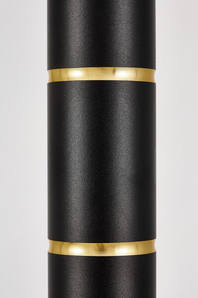NOWOCZESNA LAMPA WISZĄCA CZARNO-ZŁOTA TUBA ASTI W1