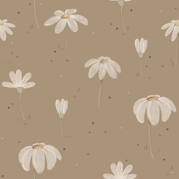 Tapeta do pokoju dla dziecka Fairytale Beige Meadow