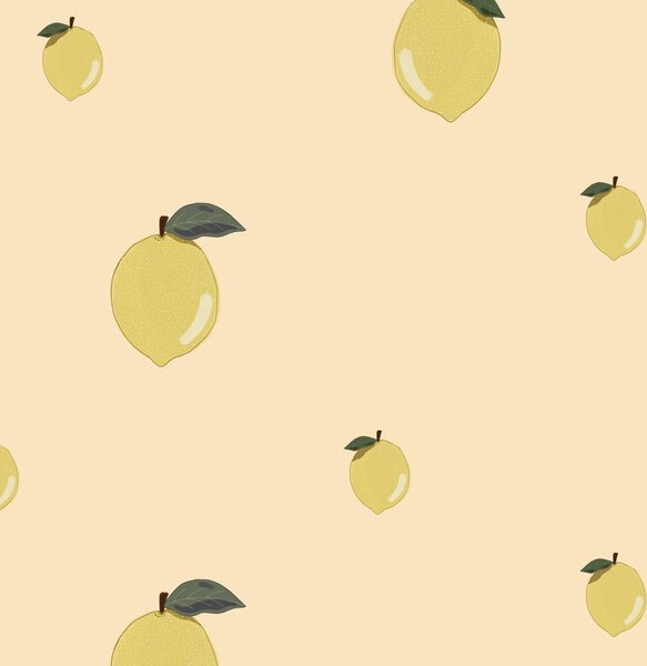 Tapeta do pokoju dla dziecka Little Lemons Salmon