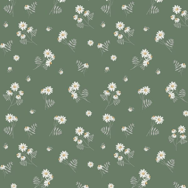 Tapeta do pokoju dla dziecka Camomille Green