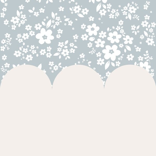 Tapeta do pokoju dla dziecka Lace Meadow Blue And Milky
