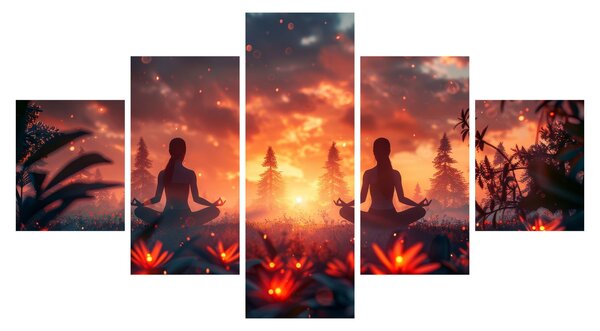 Obraz - Joga w przyrodzie (125x70 cm)
