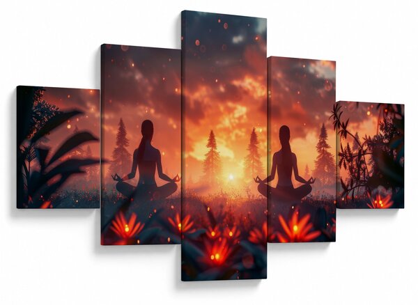 Obraz - Joga w przyrodzie (125x70 cm)