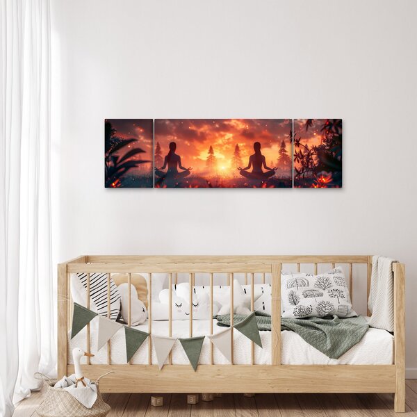 Obraz - Joga w przyrodzie (170x50 cm)