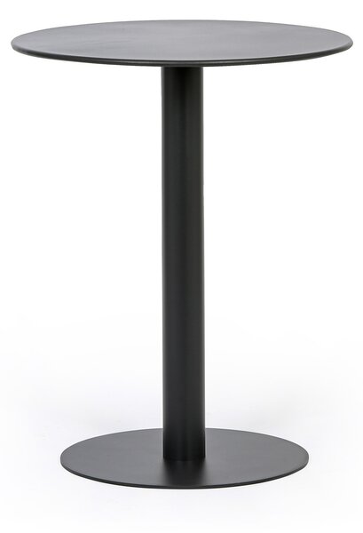 Metalowy stół bistro RONDA, średnica 60 cm, do użytku zewnętrznego, grafit