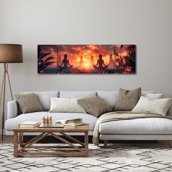 Obraz - Joga w przyrodzie (170x50 cm)