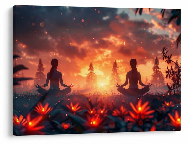 Obraz - Joga w przyrodzie (70x50 cm)
