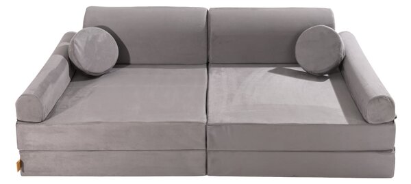 Sofa modułowa dziecięca Velvet Premium Szara