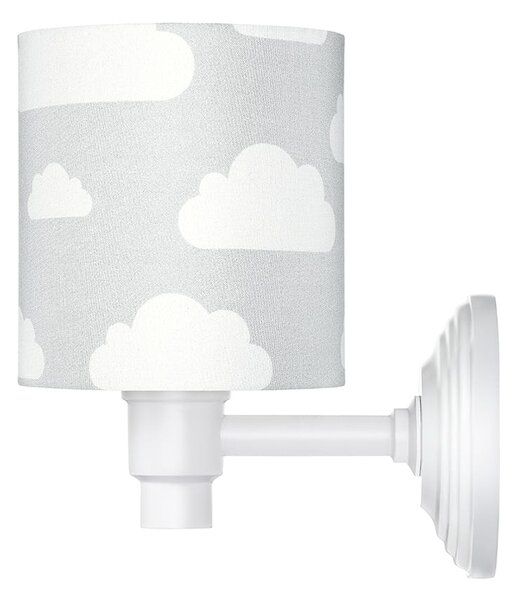 Kinkiet szary do pokoju dziecka w chmurki clouds