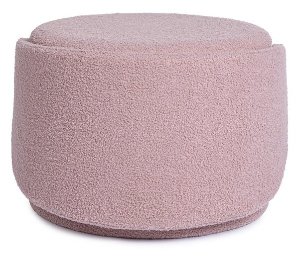 Szaroróżowy puf z materiału bouclé Anthea – Yes Everyday