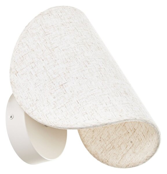 Lampa Ścienna Lucande, Tamani, ściemnialny, beżowy, salon, tkanina | tekstylia, design