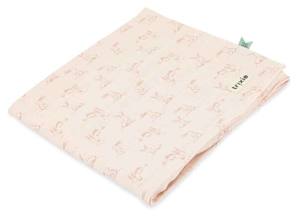 Muślinowy otulacz 110x110 cm - Rosy Rabbit Trixie Baby
