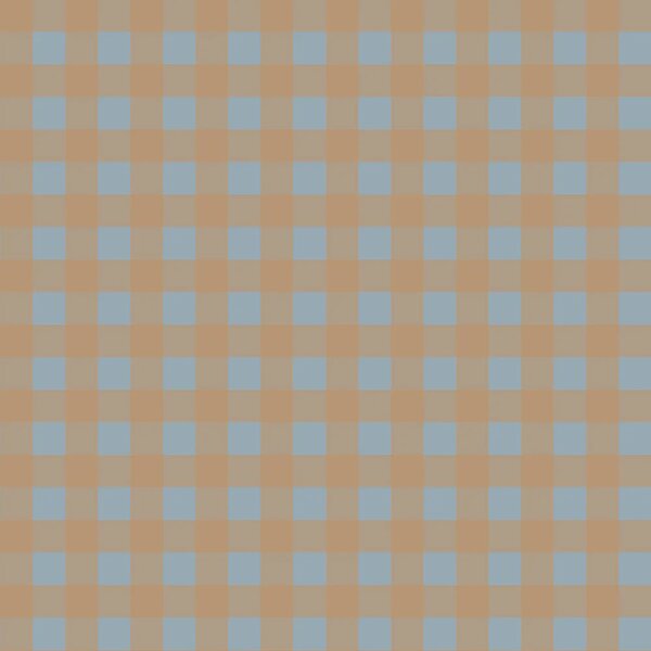 Tapeta do pokoju dla dziecka Check minimini brown blue Tapeta