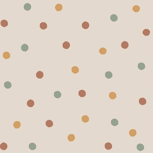 Tapeta w kolorowe kropki – Bouncy Dots do pokoju dziecka - warianty