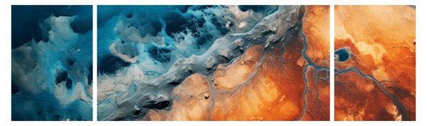 Obraz - Woda i ogień (170x50 cm)