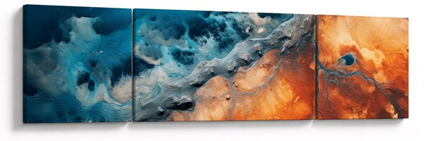 Obraz - Woda i ogień (170x50 cm)
