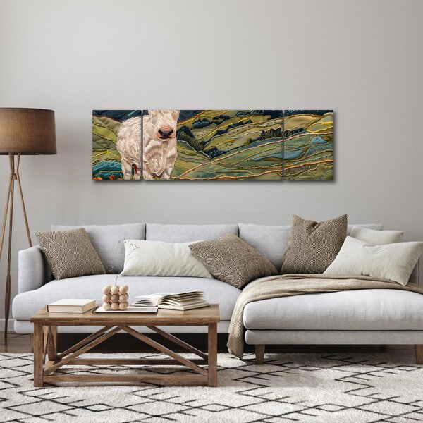 Obraz - Imitacja dzianego motywu (170x50 cm)