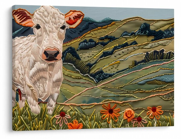 Obraz - Imitacja dzianego motywu (70x50 cm)