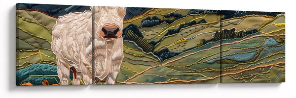 Obraz - Imitacja dzianego motywu (170x50 cm)