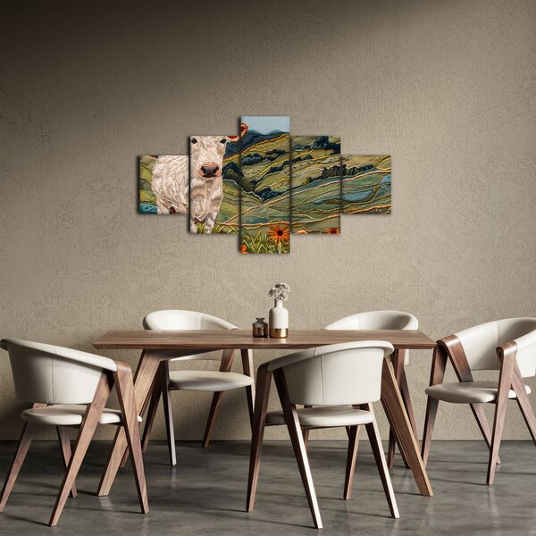 Obraz - Imitacja dzianego motywu (125x70 cm)