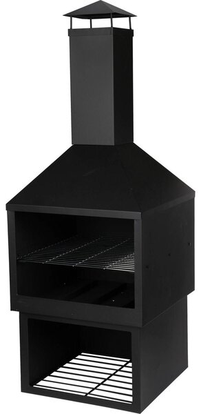 Grill z wysokim kominem, 118 cm