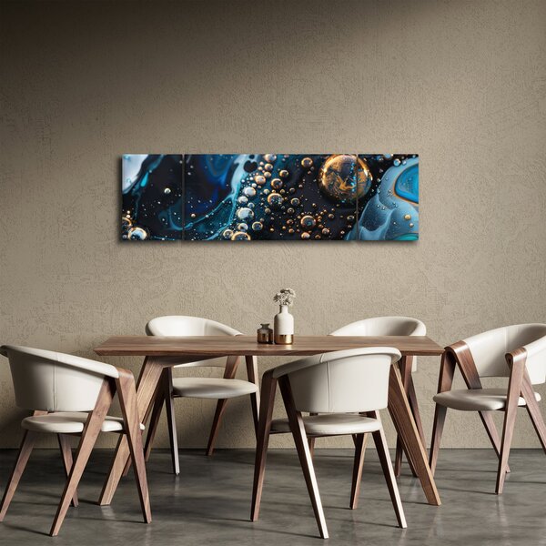 Obraz - Krople atramentu (170x50 cm)
