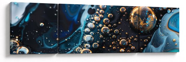 Obraz - Krople atramentu (170x50 cm)