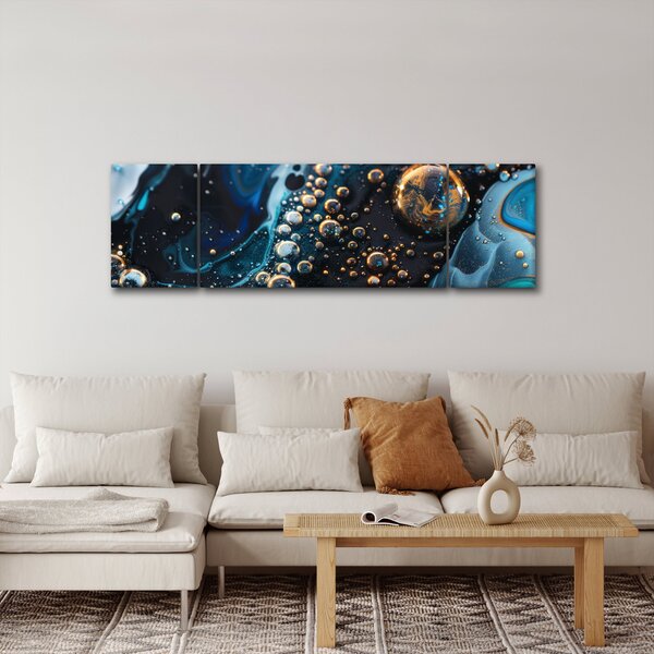 Obraz - Krople atramentu (170x50 cm)