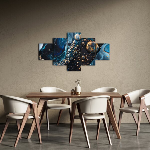 Obraz - Krople atramentu (125x70 cm)