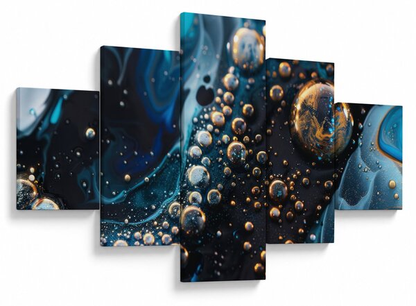 Obraz - Krople atramentu (125x70 cm)