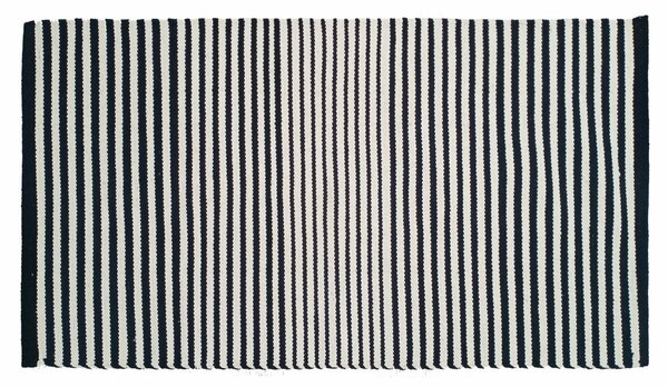 Dywanik Katy czarno-biały, 50 x 80 cm