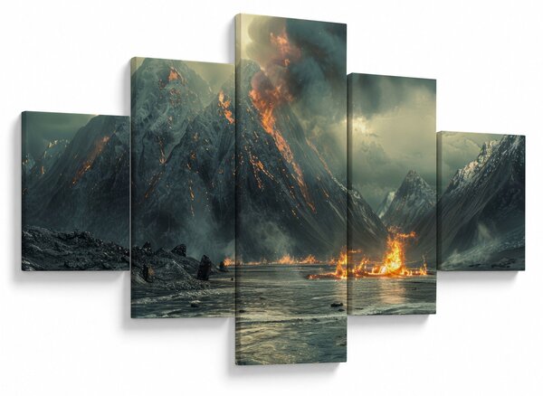 Obraz - Erupcja wulkanu (125x70 cm)
