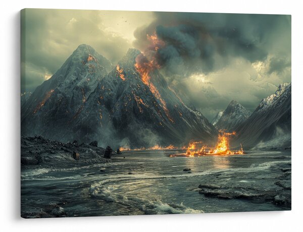 Obraz - Erupcja wulkanu (70x50 cm)